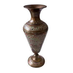 Décor de table de mariage royal Vase à fleurs Finition en bronze rustique Vases à fleurs en forme de bouteille pour la décoration de la maison et du restaurant - Product Image 2