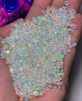 Opalite d'Éthiopie naturelle blanche certifiée par des tiers, qualité AA, cabochon Welo Fire Top, pierres précieuses en vrac polies 4mm 5mm 6mm