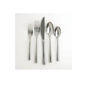 Manche en bois avec acier inoxydableEnsemble de couverts combo 18/8 Finition peinte moderne avec plusieurs tailles et ensembles de couverts en forme - Product Image 2