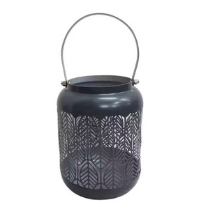 Linterna de Metal de alta calidad, linterna de diseñador con recubrimiento de polvo negro, linterna al por mayor, decoración de linterna de iluminación hecha a mano de excelente calidad - Product Image 6