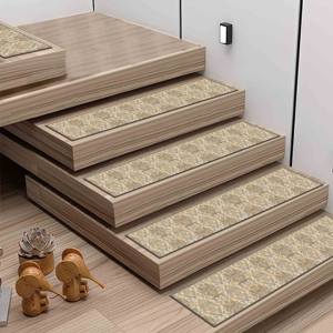 Alfombras Beige y Grises, Alfombra con Diseño Kilim, Alfombra Estampada, Alfombra Delgada No Tejida - Product Image 4