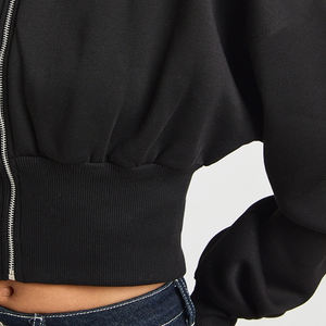 Sweat-shirt pour femme à manches longues, couleur unie, finition propre, vêtement pour femme, coupe confortable, prix d'usine - Product Image 3