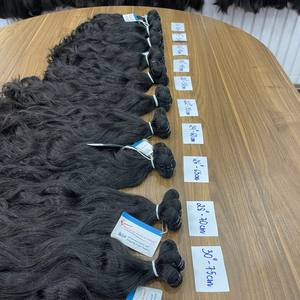 Extension de cheveux bruts de qualité double de l'usine du Vietnam Paquet ondulé naturel trame disponible en stock - Product Image 2