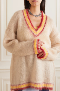 Suéter de Mohair para Mujer, el Mejor Material de Algodón, Colores y Logotipo Personalizados, Invierno Primavera, OEM Personalizado - Product Image 3