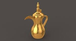 Juego de café tradicional de latón, dálah - Product Image 3