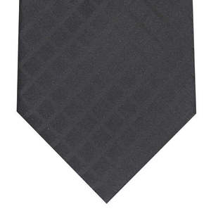 Perry Ellis Men's Alvan Solid <b>Tie</b> Black Size Regular Formal-Casual-Party Style Silk <b>Polyester</b> Custom Logo Gift Boxed Print - Product Image 3