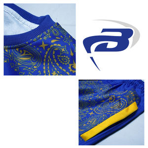 Survêtements unisexes pour hommes, dernière collection, imprimé bandana bleu, survêtement anime, motif paisley, pull à col rond, streetwear, style 3D - Product Image 3