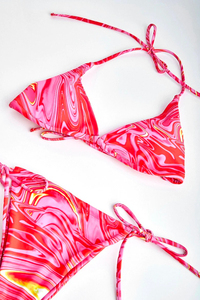 Conjunto de Bikini de peso ligero para mujer, ropa de playa cómoda transpirable, Top antiarrugas, conjunto de Bikini de tendencia para mujer con tarifa razonable - Product Image 6