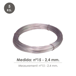 Rotolo di Filo Zincato 5 kg. N. 15 - 2,4 mm. - Product Image 3