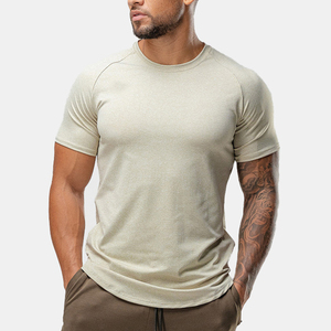 Camiseta de Hombre con Dobladillo Curvo, Diseño Nuevo, Suministro de Fábrica al por Mayor, Tejido de Punto, Spandex/Algodón, Secado Rápido - Product Image 1