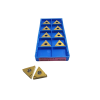 Insert de tournage TNGG160401R-S Cermet de qualité PV7020 avec revêtement PVD en forme de triangle pour acier doux en alliage de carbone de qualité japonaise