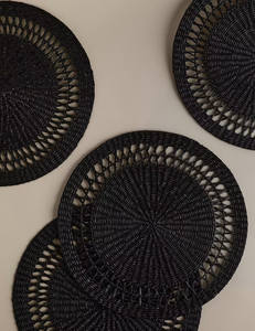 Nouveau design de dessous-de-plat en jonc de mer noir fabriqué au Vietnam avec prix de gros OEM ODM couleur, dimension. - Product Image 6