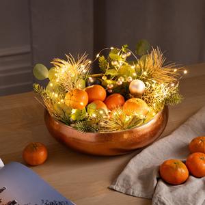 Stylish multi-functional golden <b>bowl</b> competitive price spun <b>bamboo</b> decorative <b>bowls</b> for home kitchen decor - Product Image 2