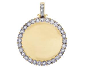 Fait sur mesure VVS Moissanite Diamant Glacé En S925 Argent Hip Hop Image Mémoire Pendentif Pour Rappeur Cadeau - Product Image 1