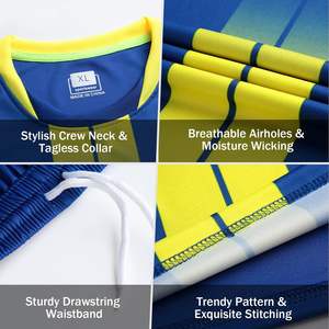 Ensemble d'uniformes de football de qualité supérieure pour les joueurs et les équipes Maillot de football léger et flexible - Product Image 6