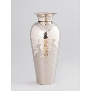 แจกันเก็บดอกไม้ตกแต่งทำมือแจกันตั้งพื้นและกระถางปลูกต้นไม้ลายรังผึ้งแจกันสีเงินขนาด - Product Image 4