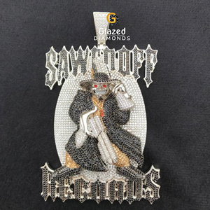 Fine Jewelry <b>Pendants</b> Fully Made in 10kt <b>Solid</b> <b>Gold</b> and Round Brilliant Cut Lab Grown Diamonds for Unisex - Product Image 5