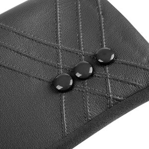 Guantes de cuero de invierno personalizados para mujer, guantes de piel de cordero cálidos para conducir con pantalla táctil, OEM - Product Image 4