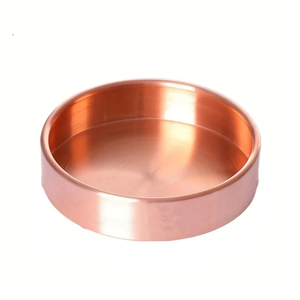 ถาดเสิร์ฟทองแดงลึกคุณภาพดีดีไซน์คลาสสิกจานและจานแกะสลักทำด้วยมือ - Product Image 1