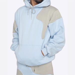 Sweat à capuche surdimensionné pour hommes de luxe haute qualité 300gsm sweat à capuche thermique poids lourd Street Wear Pakistan brodé uni teint haut - Product Image 3