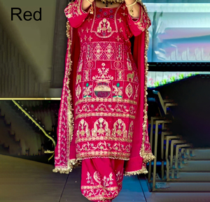 Dhoti Salwar para Mujer, Prendido y Listo para Usar, Personalizable, en Faux Georgette con Estampado Digital, Estilo Dhoti, Pantalón Tradicional Indio para Fiestas - Product Image 1