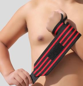 weightlifting gym weight lifting straps fitness training wrist wraps padded hand <b>bands</b> - Product Image 2