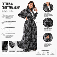 Robe longue plissée sur mesure, fabricant de vêtements pour femmes OEM, fournisseur de mode à marque privée, marques de boutiques, production en petites séries