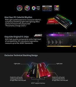 Kingsman PC4 8GBx2 RGB หน่วยความจำแรม25600 DDR4สำหรับพีซีตั้งโต๊ะ - Product Image 4