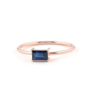 14K Solid Gold Natural Blue Sapphire <b>Ring</b> Best Quality Fine Jewelry <b>Rings</b> Gift for Women - Product Image 4