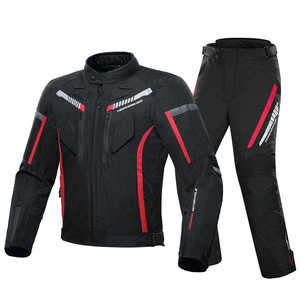 Combinaison de moto en cuir robuste unisexe, coutures renforcées, protection contre tous les temps, coupe-vent, longues balades, vêtements de course automobile - Product Image 5