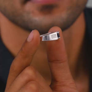 Anillo de armonía suave de acero inoxidable y plata ajustable para él, incrustaciones chapadas en oro de 18 quilates, estilo de moda informal, forma de amante - Product Image 4