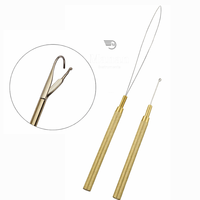 Kit professionnel d'outils pour extensions de cheveux en acier inoxydable : micro-anneaux, pinces, aiguilles à boucle, perles – Outil de coiffure DIY pour salon