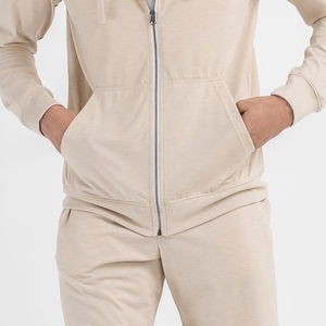 2025 hecho a medida colores lisos en blanco de alta calidad para hombres con cremallera completa Sudadera con capucha Venta directa de fábrica Sudaderas con cremallera para hombres - Product Image 5