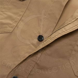 เสื้อคาร์โก้สำหรับผู้ชายวัสดุคอตตอน100% ปกเสื้อขนาดพิเศษสำหรับออกแบบโลโก้แบรนด์ของคุณเอง - Product Image 5