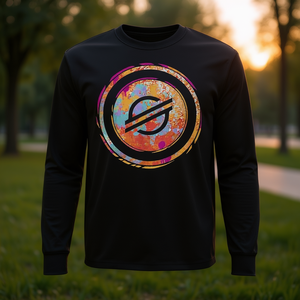 Stellar Watercolor <b>Compressed</b> <b>Long</b> <b>Sleeve</b> Promotional T-<b>Shirt</b> Plus Size Embroidered Graphics - Product Image 2