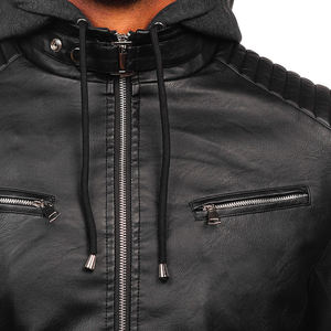 Chaqueta de Cuero Clásica de Color Negro, Cómoda, en Oferta, Chaqueta de Cuero para Hombre, Estilo Casual de Buena Calidad para Invierno - Product Image 5