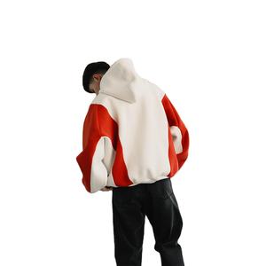 Sweat-shirt à capuche surdimensionné personnalisé avec motif galaxie, en polaire épaisse, streetwear d'hiver, sweat-shirt à capuche chaud, décontracté, ample, tendance, pull-over - Product Image 2