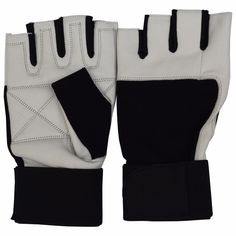Gants en cuir extensible respirants à demi-doigt réglables multifonctionnels antidérapants résistants à l'usure pour la musculation de la salle de sport - Product Image 3