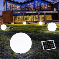 Lampe solaire de jardin en forme de sphère, IP65, étanche, pour cour extérieure, chemin, télécommande, éclairage d'ambiance, éclairage paysager