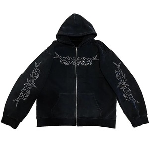 Sudadera con capucha y cremallera para mujer, de felpa 100% algodón de alto gramaje, personalizada con estampado frontal, ropa deportiva de invierno, tejida. - Product Image 1