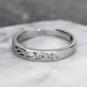 Vintage Sterling Silver Men's Band with Endless Love Vine Flower Design Adjustable Anniversary <b>Ring</b> - Product Image 6
