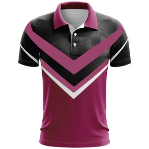 OEM venta al por mayor de los hombres deporte transpirable para Polos nuevo poliéster de alta calidad Casual sólido estampado transpirable Golf Polos - Product Image 5