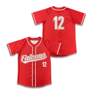 Conjunto de Jersey de béisbol de alta calidad con logotipo personalizado, ropa deportiva de diseño clásico transpirable, número de equipo de alta visibilidad impreso de talla grande - Product Image 1