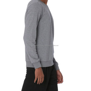 Venta al por mayor de fabricantes profesionales de algodón de los hombres pulóver sudadera cuello redondo-Color liso para la temporada de invierno en oferta - Product Image 2