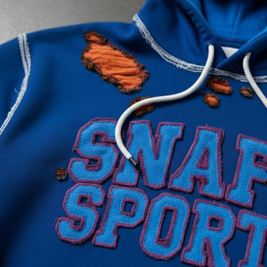 Sweat-shirts pour hommes en coton 100% personnalisés, lourds, avec broderie délavée, effet délavé à l'acide, sweat-shirt délavé pour hommes - Product Image 6