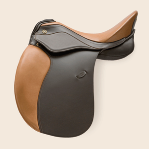 Top Trending English Race Saddle Jumping Saddle Set Sillín de caballo de cuero genuino Logotipo personalizado Hecho EN LA India - Product Image 2