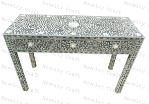 Muebles de lujo para el hogar Gabinete de almacenamiento con incrustaciones de hueso de estilo moderno con diseño ecológico y función multiusos para sala de estar - Product Image 6