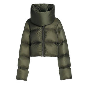 Chaqueta de invierno de estilo informal de talla grande para mujer, capucha, tela vaquera impermeable, forro de nailon, logotipo de algodón esencial - Product Image 4