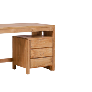 โต๊ะเขียนหนังสือไม้สักทันสมัยพร้อมลิ้นชักสำหรับเฟอร์นิเจอร์บ้าน3อัน - Product Image 5