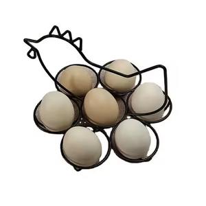 Atractivo soporte giratorio de Metal de hierro negro para huevos que puede contener varios huevos para restaurante, hogar, cocina, soporte para huevos - Product Image 5
